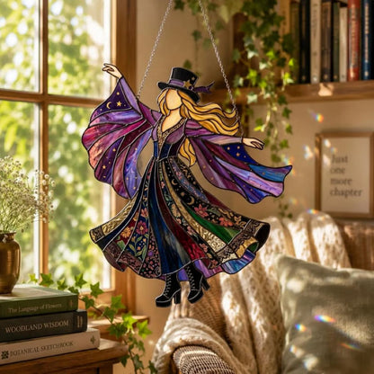 Handmade Stained Spinning Suncatcher
