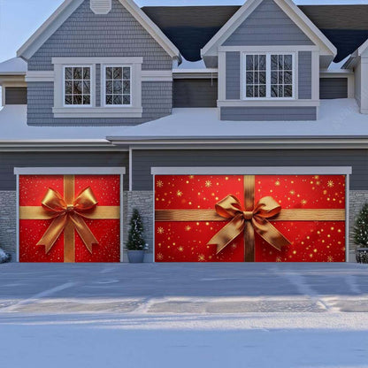 Gift Wrap Christmas Garage Door Covers D487