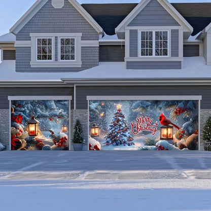Cardinal's Christmas Garage Door Covers D488
