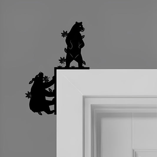 Bear Metal Door Topper DT067