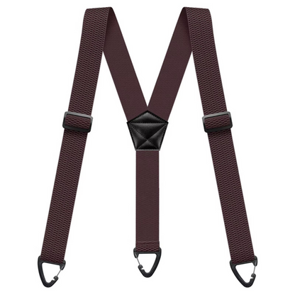 Men's Adjustable Suspenders - X-Back / Y-Back Styles with Hook Clips