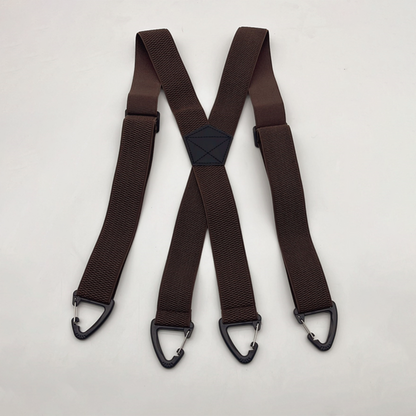 Men's Adjustable Suspenders - X-Back / Y-Back Styles with Hook Clips