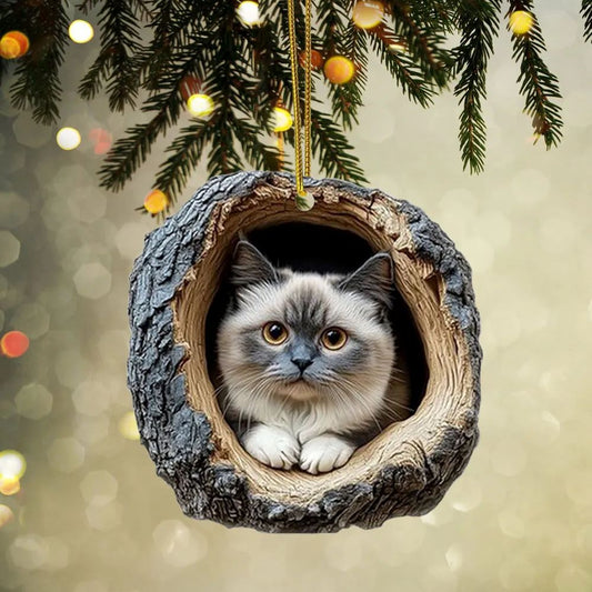 British Shorthair Cat - Animal Christmas Ornament CH060