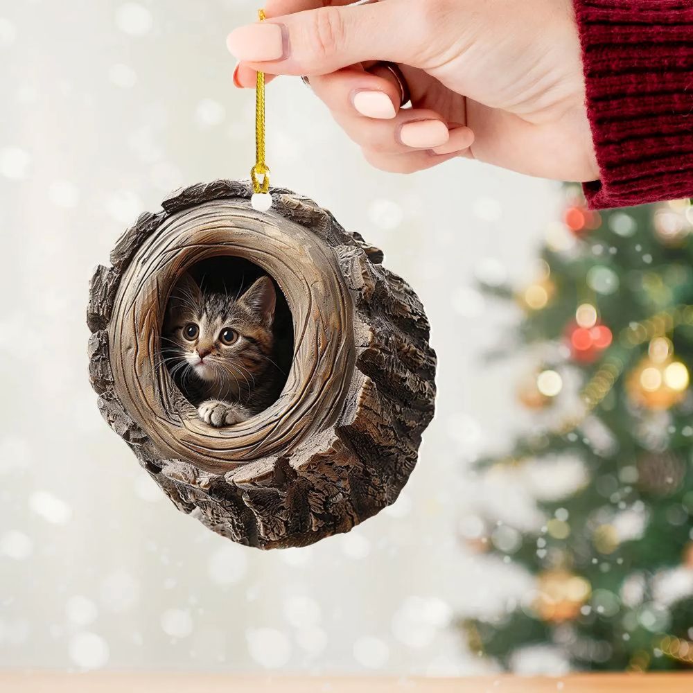 Cat - Animal Christmas Ornament CH063