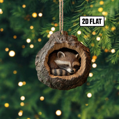 Raccoon - Animal Christmas Ornament CH066
