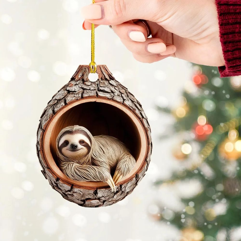 Sloth - Animal Christmas Ornament CH067