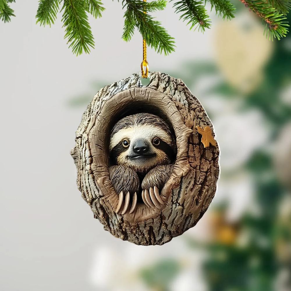 Sloth - Animal Christmas Ornament CH073