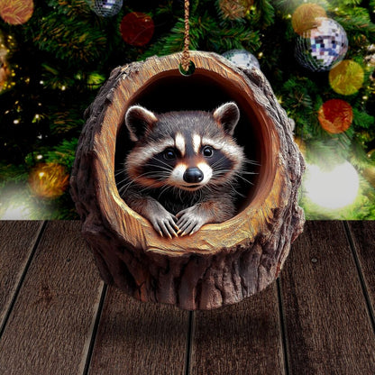 Raccoon - Animal Christmas Ornament CH080