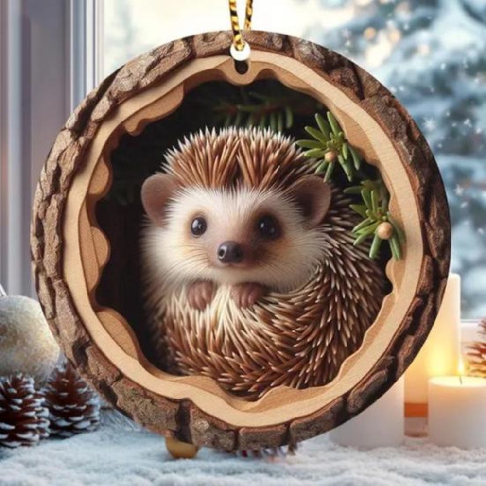 Hedgehog - Animal Christmas Ornament CH108