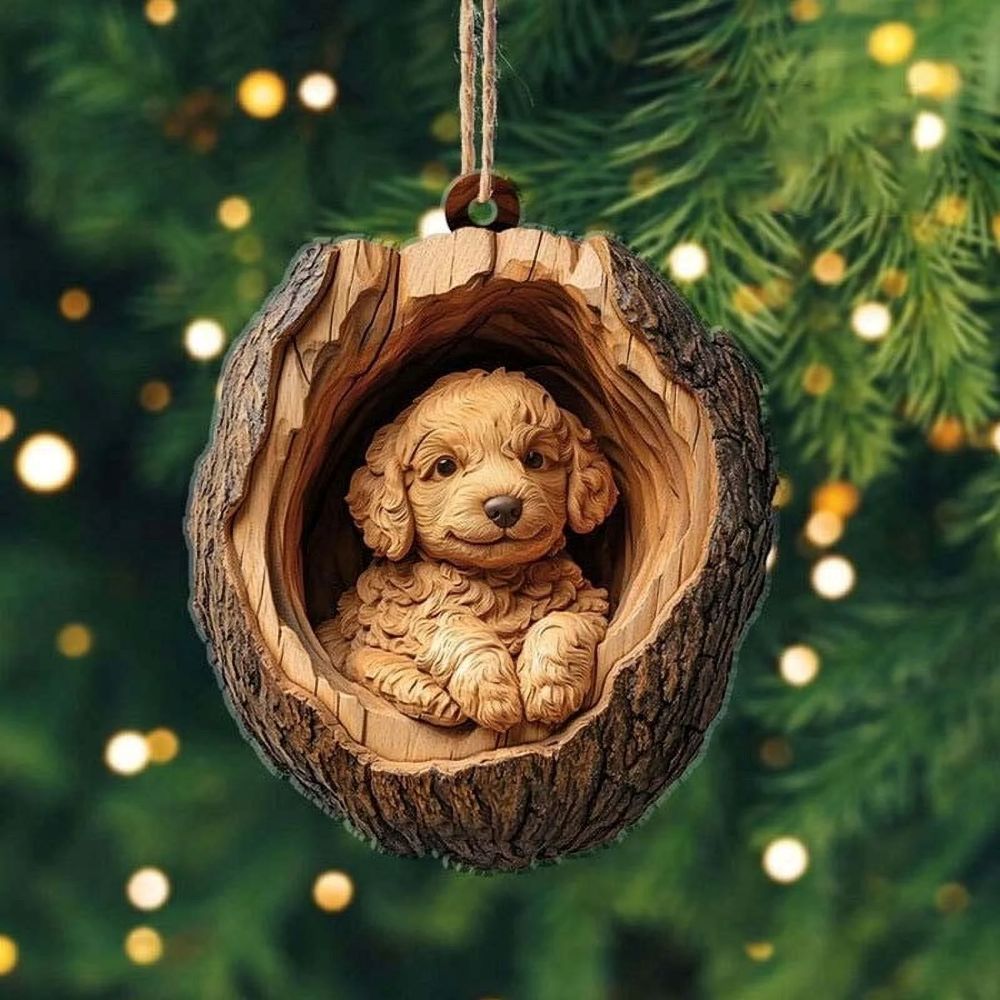 Goldendoodle Dog - Animal Christmas Ornament CH113