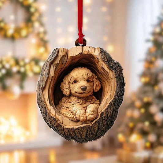 Goldendoodle Dog - Animal Christmas Ornament CH113