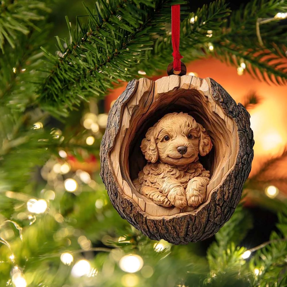 Goldendoodle Dog - Animal Christmas Ornament CH113