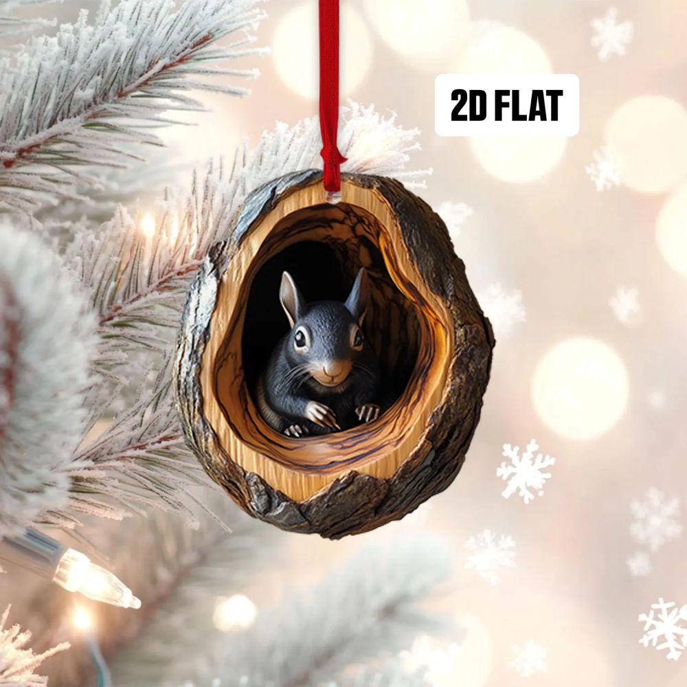 Squirrel - Animal Christmas Ornament CH117