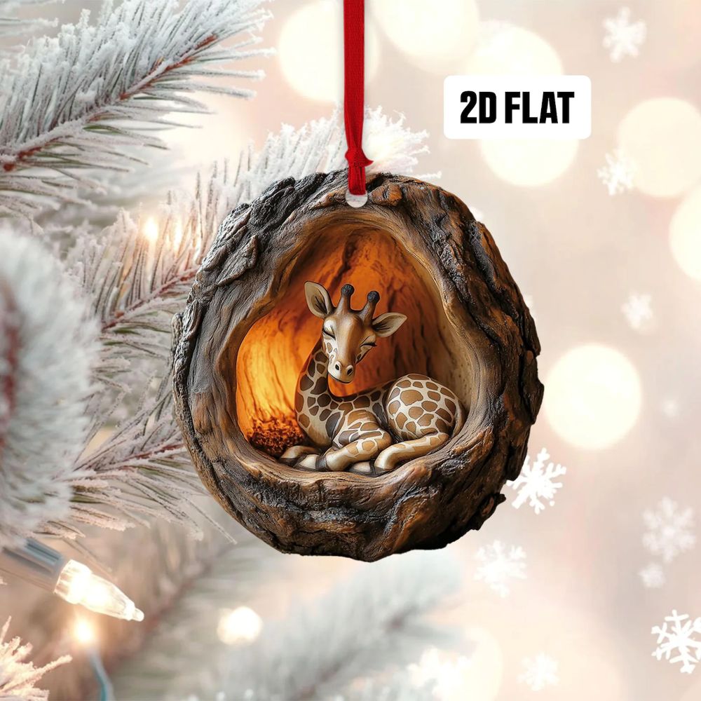 Giraffe - Animal Christmas Ornament CH118