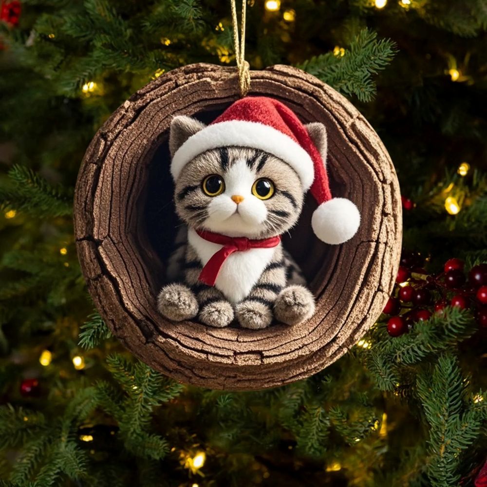 American Shorthair Cat - Animal Christmas Ornament CH121