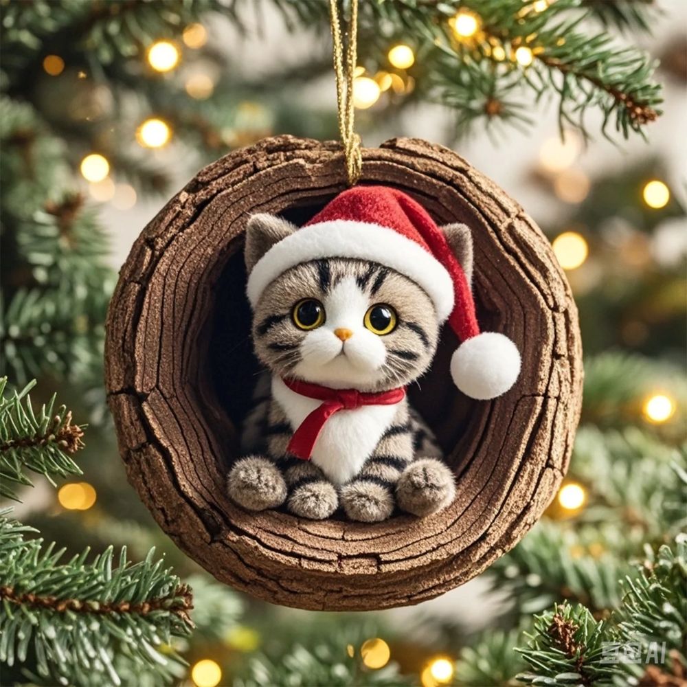 American Shorthair Cat - Animal Christmas Ornament CH121