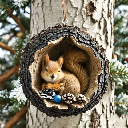 Squirrel - Animal Christmas Ornament CH124