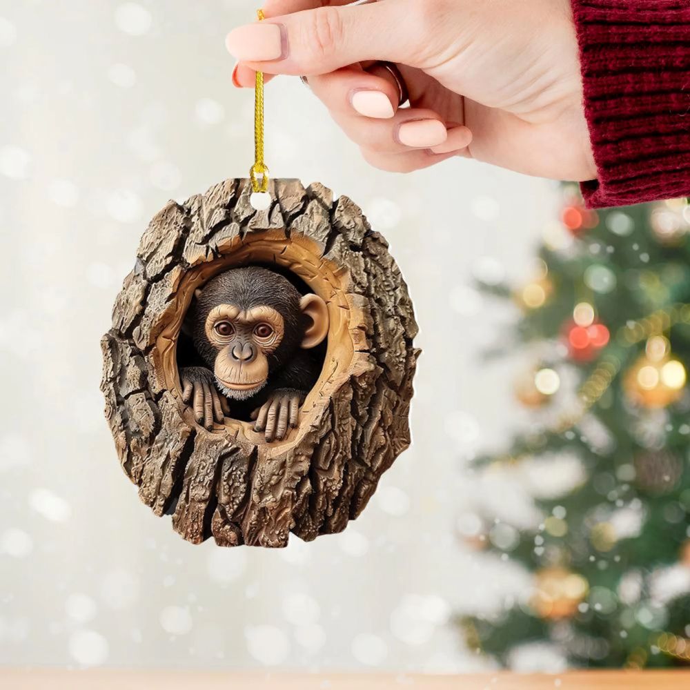 Monkey - Animal Christmas Ornament CH131