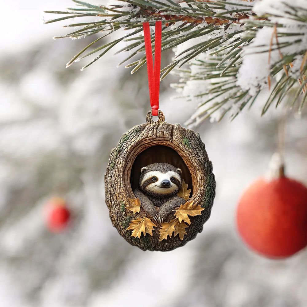 Sloth - Animal Christmas Ornament CH141
