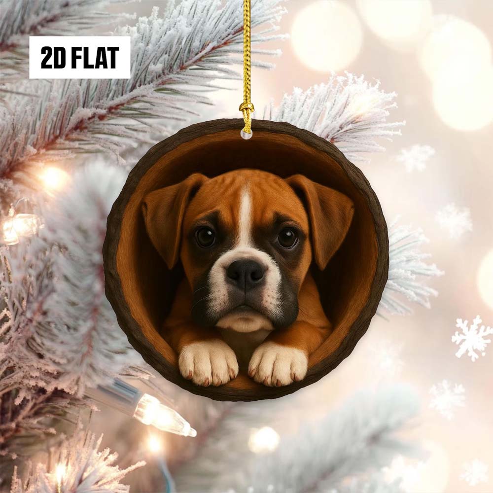 Boxer Dog - Animal Christmas Ornament CH158