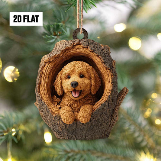 Goldendoodle Dog - Animal Christmas Ornament CH162