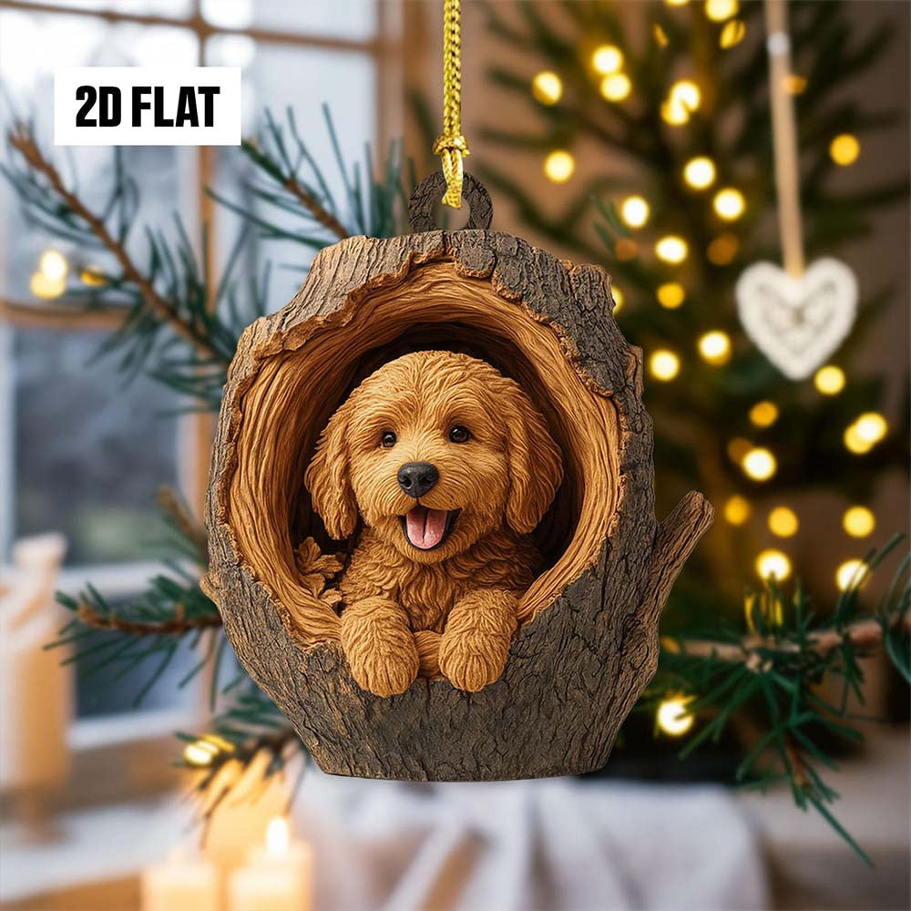 Goldendoodle Dog - Animal Christmas Ornament CH162