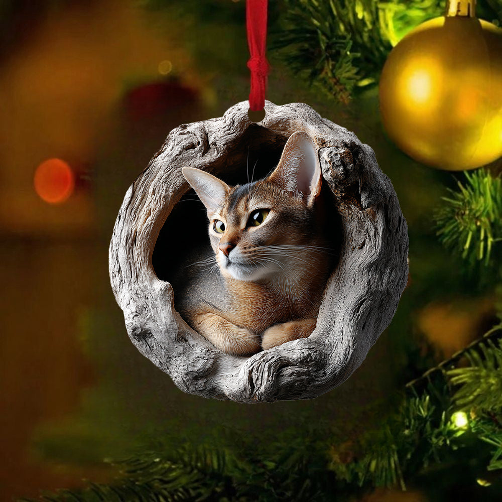 Abyssinian Cat - Animal Christmas Ornament CH232