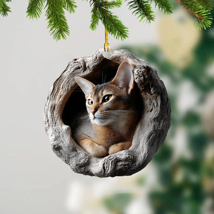 Abyssinian Cat - Animal Christmas Ornament CH232