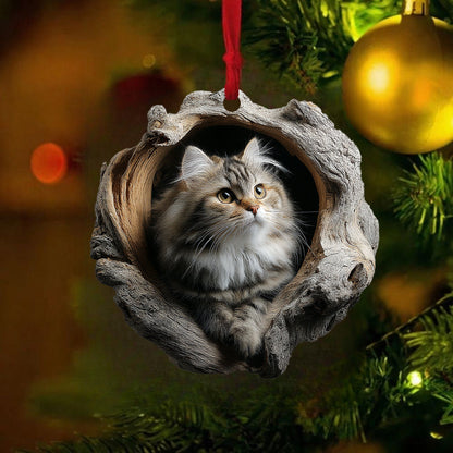 American Bobtail Cat - Animal Christmas Ornament CH233