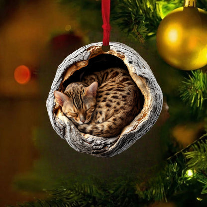 Bengal Cat - Animal Christmas Ornament CH236