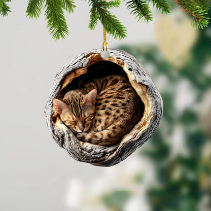 Bengal Cat - Animal Christmas Ornament CH236