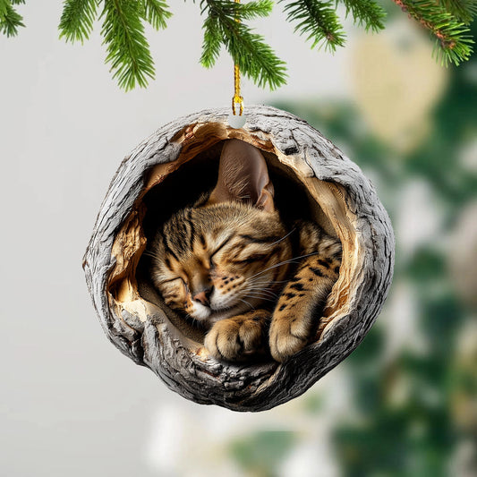 Bengal Cat - Animal Christmas Ornament CH237