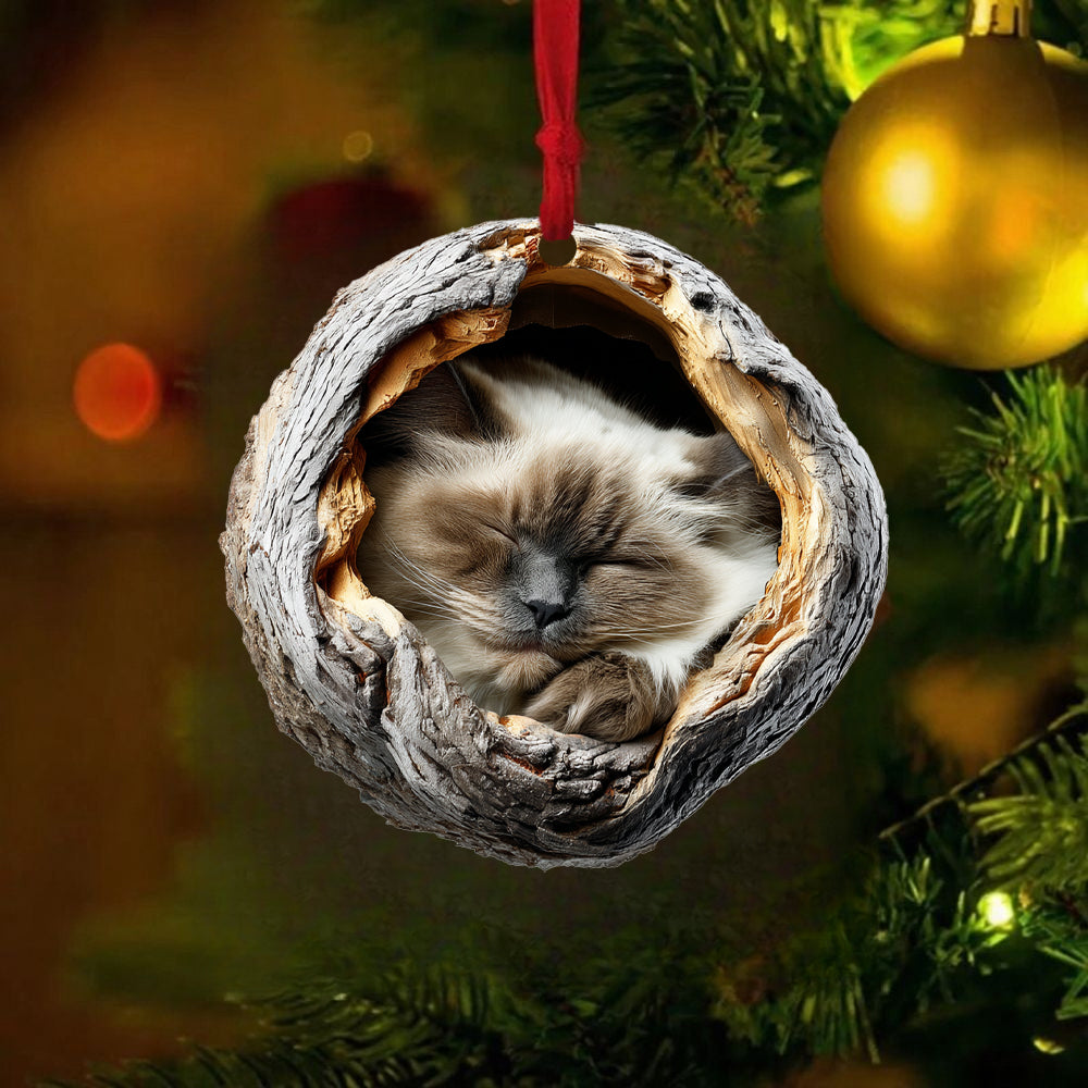 Birman Cat - Animal Christmas Ornament CH238