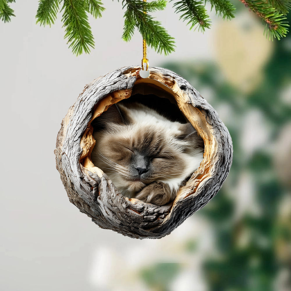 Birman Cat - Animal Christmas Ornament CH238