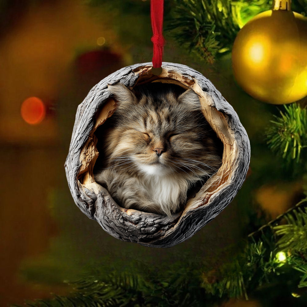 British Longhair Cat - Animal Christmas Ornament CH239