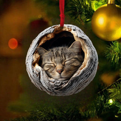 Shorthair Tabby Cat - Animal Christmas Ornament CH243