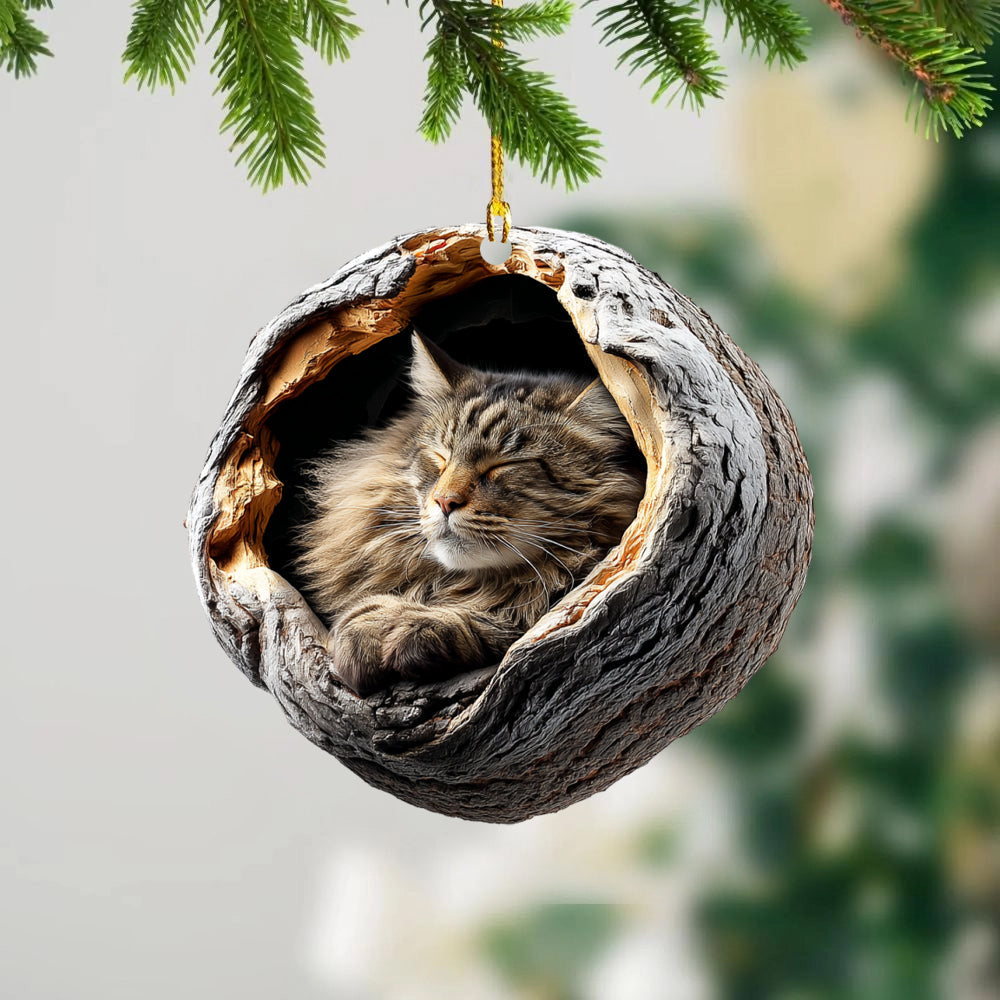 Maine Coon Cat - Animal Christmas Ornament CH250