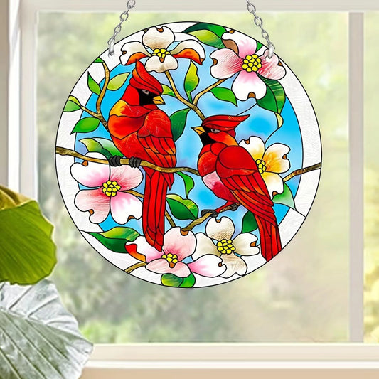 Cardinal - Suncatcher Hanging Ornament WH010