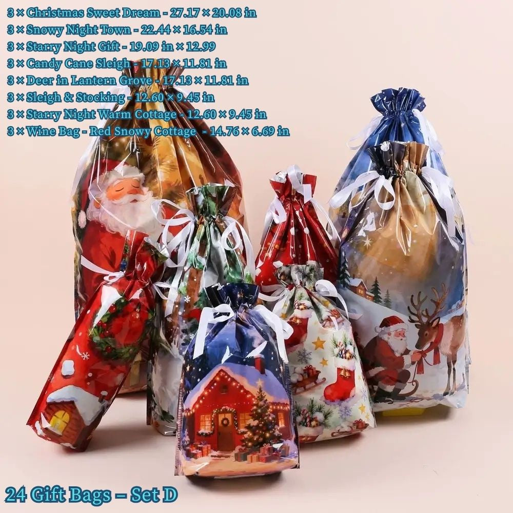 Christmas Gift Bags & Tags Set