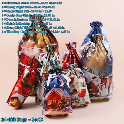 Christmas Gift Bags & Tags Set
