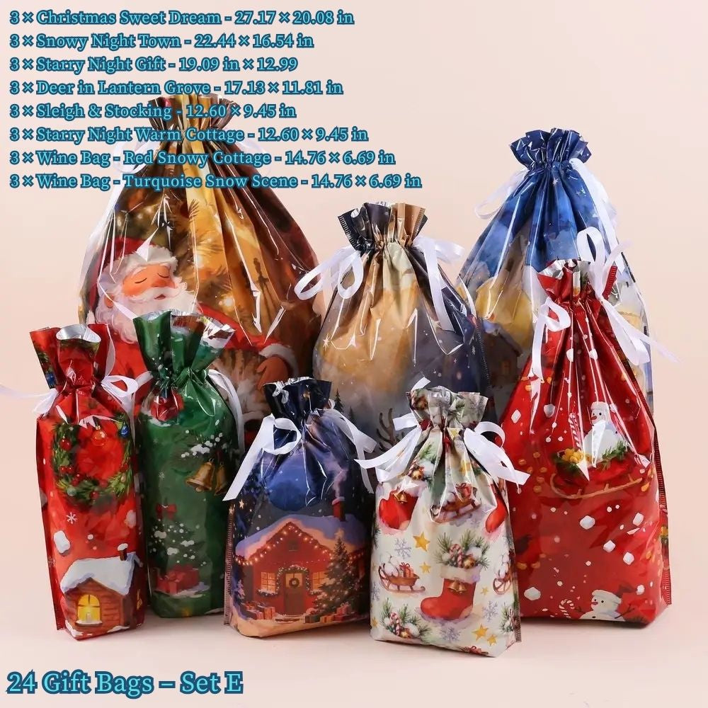 Christmas Gift Bags & Tags Set