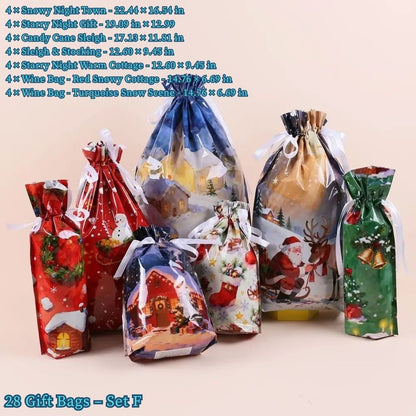Christmas Gift Bags & Tags Set