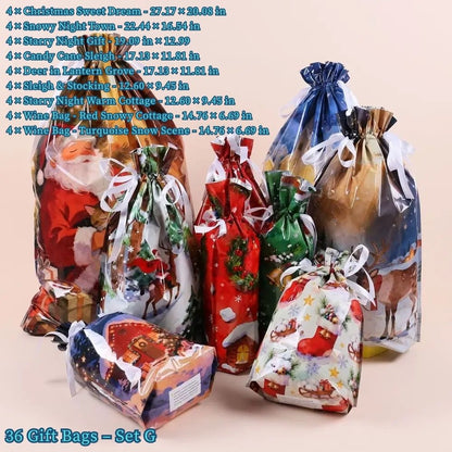 Christmas Gift Bags & Tags Set
