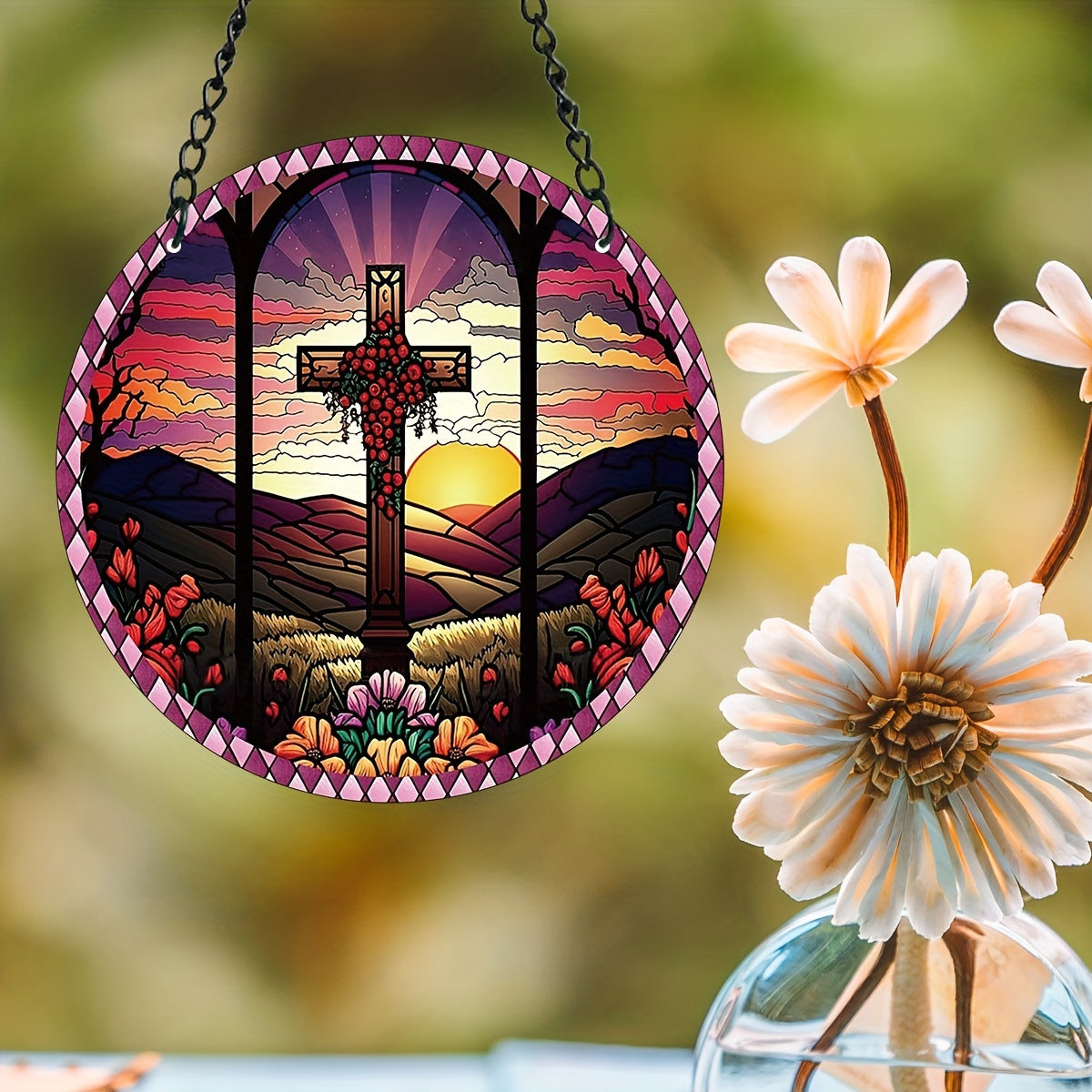 Cross - Suncatcher Hanging Ornament WH025