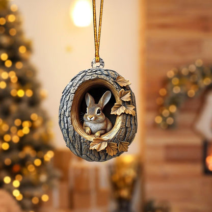 Rabbit - Animal Christmas Ornament CH143