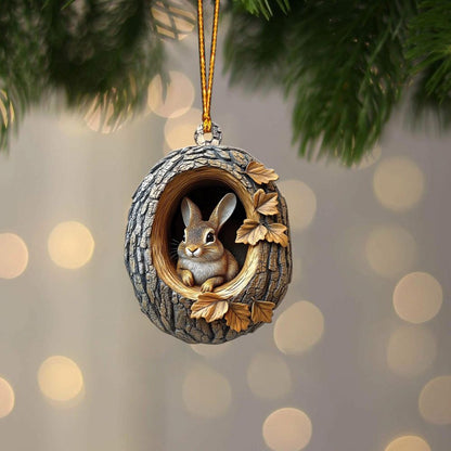 Rabbit - Animal Christmas Ornament CH143