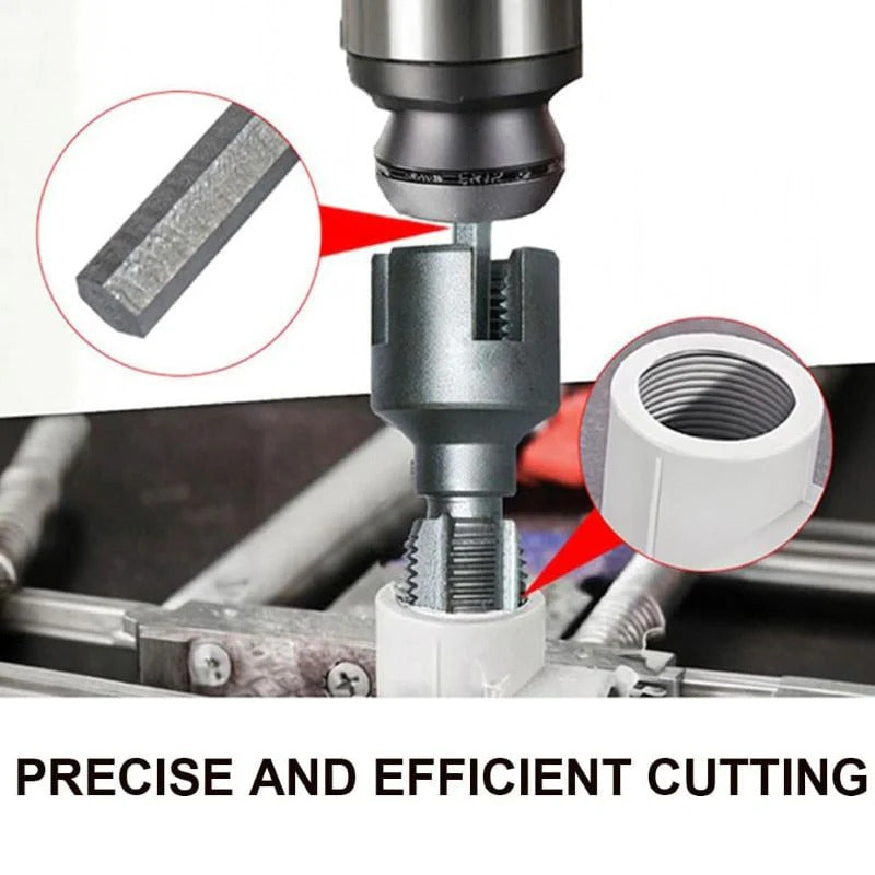 Integrated Internal & External Pipe Threading Tool