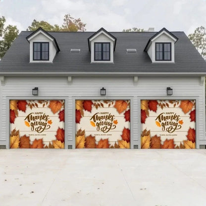 Happy Thanksgiving Festive Garage Door Covers D481