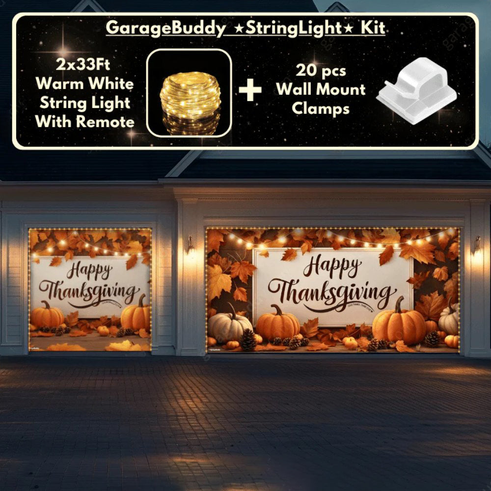 Happy Thanksgiving (B) Festive Garage Door Cover D482