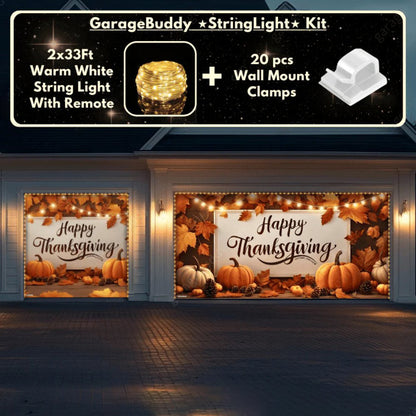 Happy Thanksgiving (B) Festive Garage Door Cover D482
